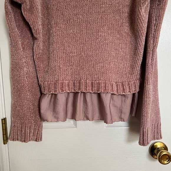 Dusty pink Chenille sweater - Picture 2 of 4